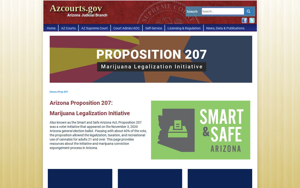 Arizona Proposition 207 expungement forms for Apache County records
